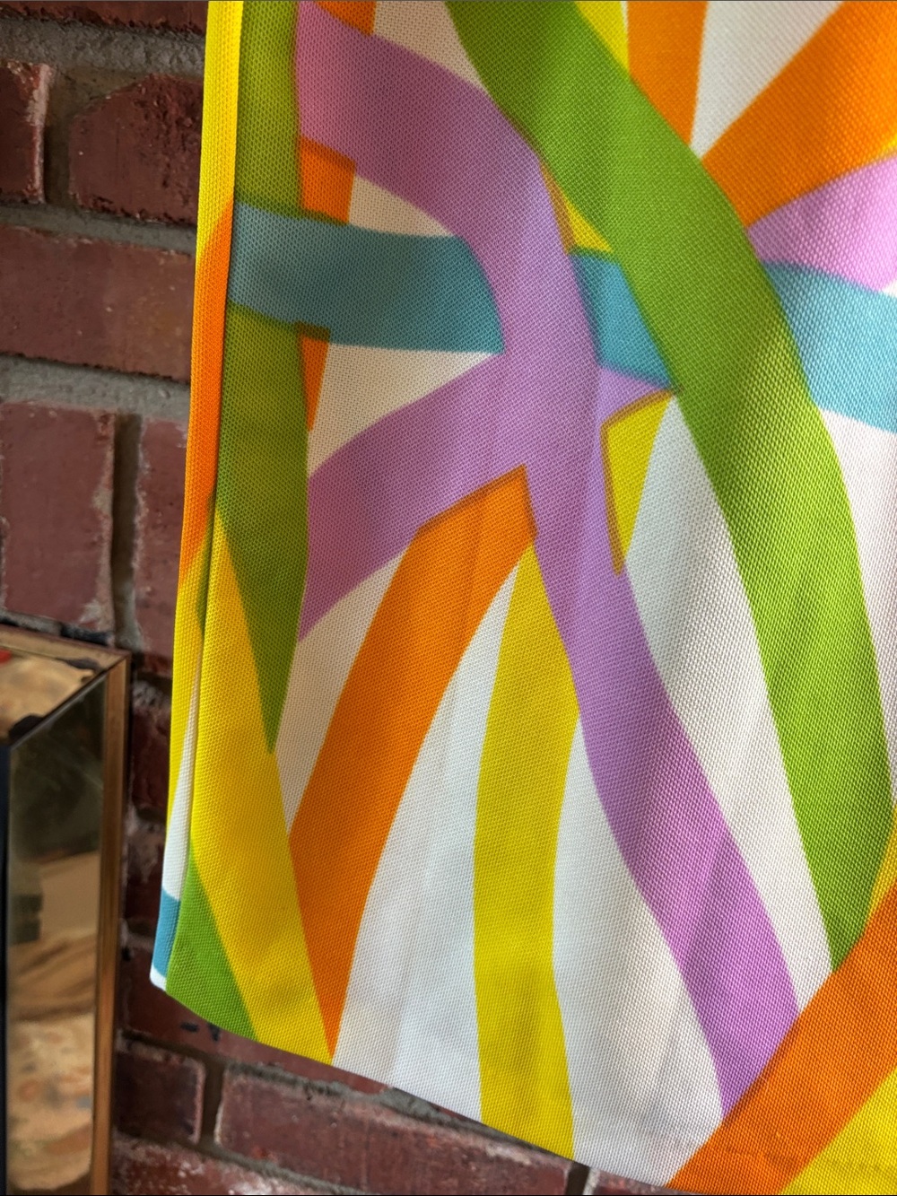 Vintage Sears Colorful Retro Abstract Sleeveless Top - Size Small - Picture 5 of 5